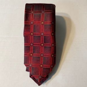 Robert Talbots Estate 100% Silk. Red, Black and Multi Color Tie.